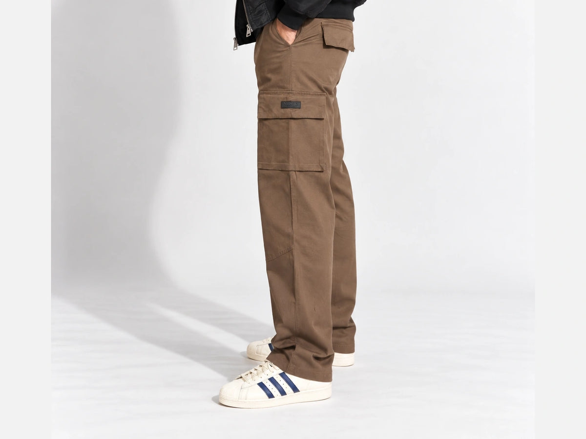 NUKRA Men Relaxed Fit Cargo Pants