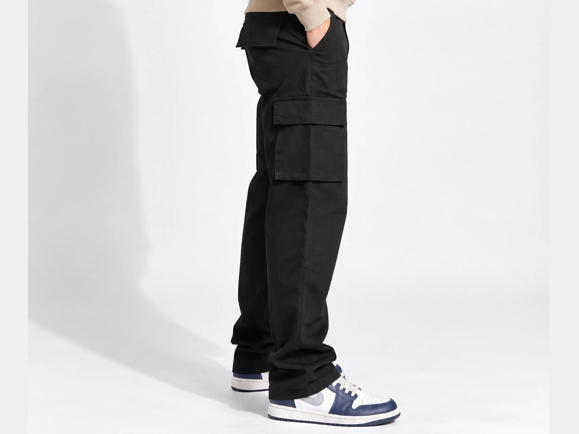 NUKRA Men Relaxed Fit Cargo Pants