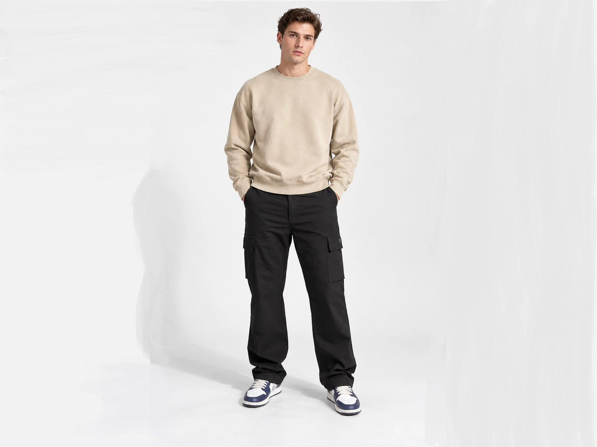 NUKRA Men Relaxed Fit Cargo Pants
