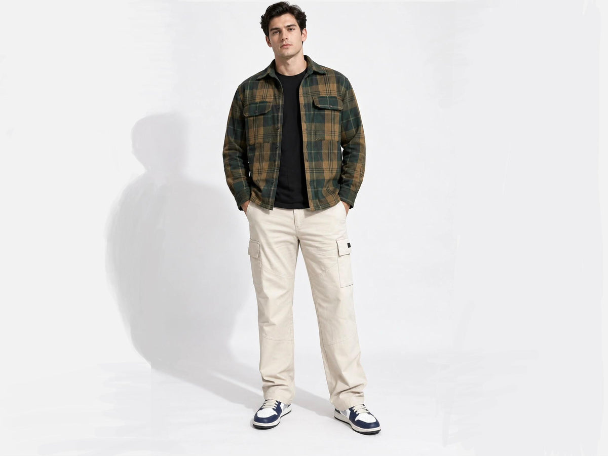 NUKRA Men Relaxed Fit Cargo Pants
